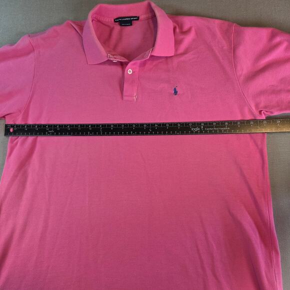Ralph Lauren Sport Polo Shirt XL Pink Cotton Short Sleeve Made in Macau - Picture 10 of 15